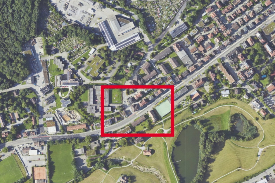 Unfallstelle: Verzweigung Z&uuml;rcher Strasse und Sch&ouml;naustrasse